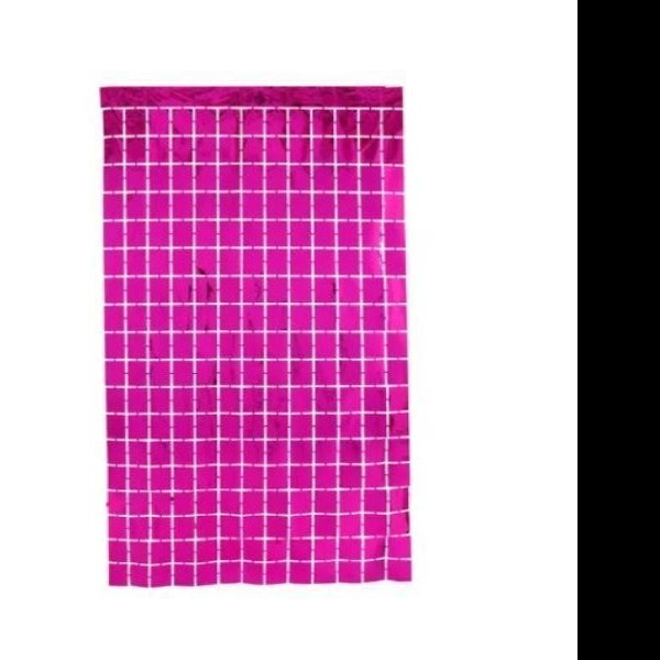 CORTINA METALICA PANEL MAGENTA FIESTA 91X240 E.10